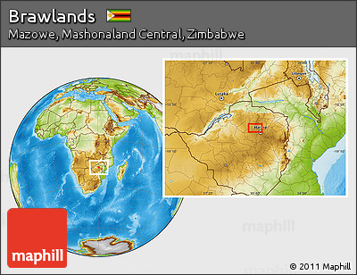 Physical Location Map of Brawlands