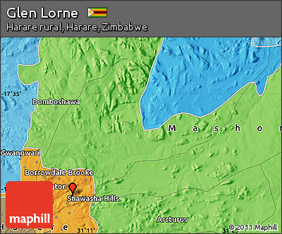 Political Map of Glen Lorne
