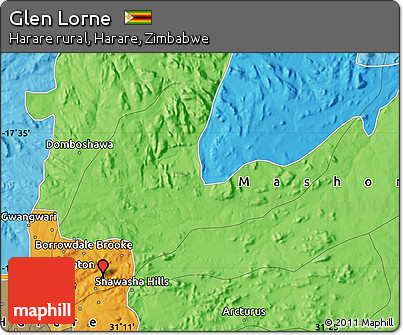 Political Map of Glen Lorne