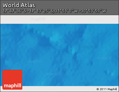 Physical 3D Map of the Area around 17° 30' 31" S, 31° 22' 30" W