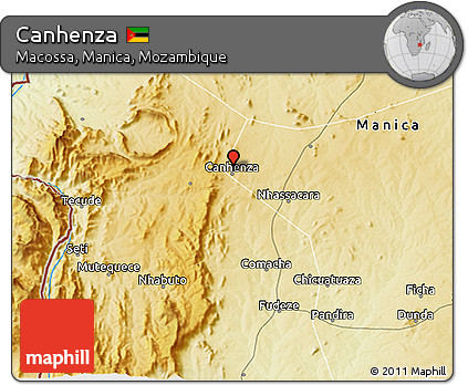 Physical 3D Map of Canhenza