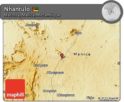 Physical 3D Map of Nhantulo