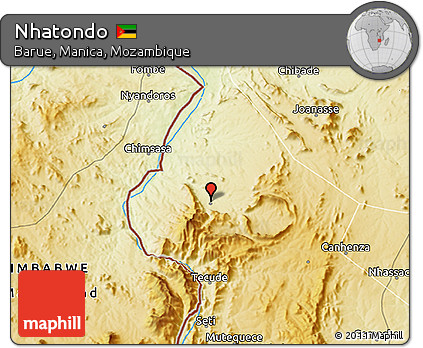Physical 3D Map of Nhatondo