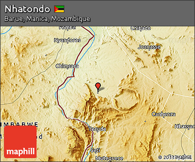 Physical 3D Map of Nhatondo