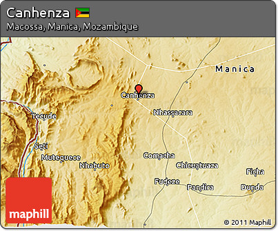 Physical 3D Map of Canhenza