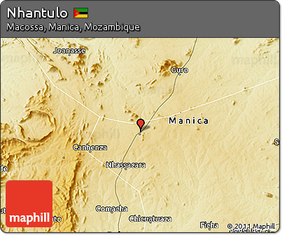 Physical 3D Map of Nhantulo
