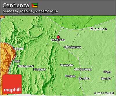 Political 3D Map of Canhenza