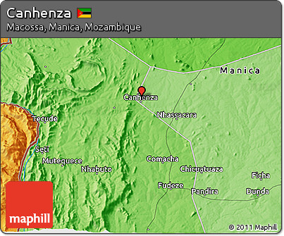 Political 3D Map of Canhenza
