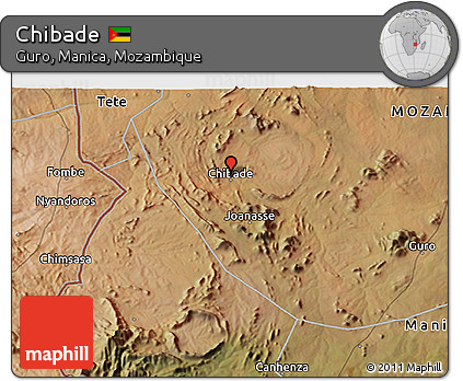 Satellite 3D Map of Chibade