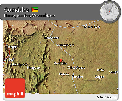 Satellite 3D Map of Comácha
