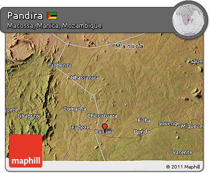Satellite 3D Map of Pandira