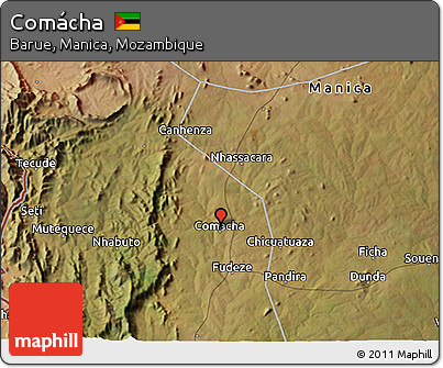Satellite 3D Map of Comácha