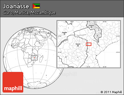 Blank Location Map of Joanásse
