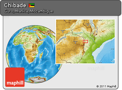 Physical Location Map of Chibade