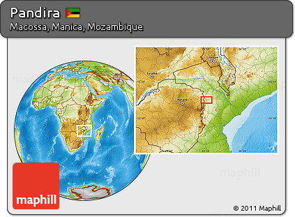 Physical Location Map of Pandira