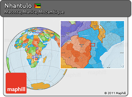 Political Location Map of Nhantulo
