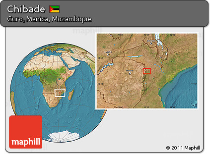 Satellite Location Map of Chibade