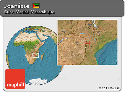 Satellite Location Map of Joanásse