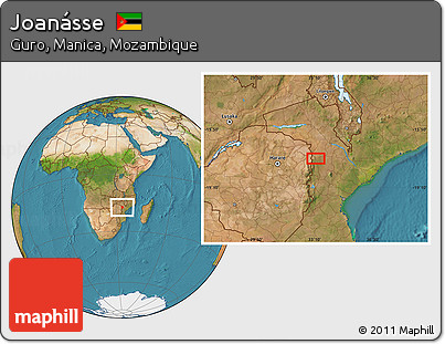 Satellite Location Map of Joanásse