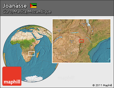 Satellite Location Map of Joanásse