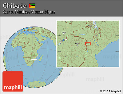 Savanna Style Location Map of Chibade