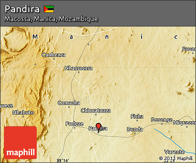 Physical Map of Pandira
