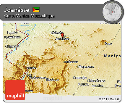 Physical Panoramic Map of Joanásse