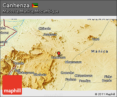 Physical Panoramic Map of Canhenza