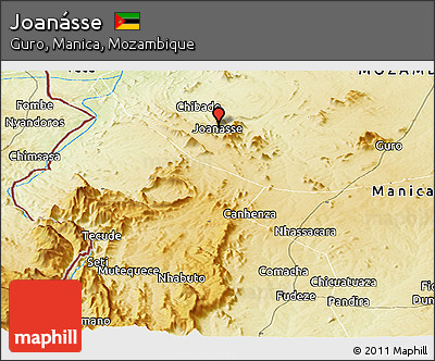 Physical Panoramic Map of Joanásse