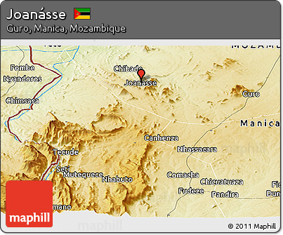 Physical Panoramic Map of Joanásse