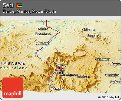 Physical Panoramic Map of Seti