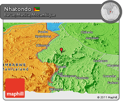 Political Panoramic Map of Nhatondo