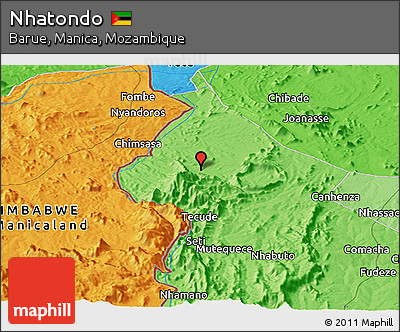 Political Panoramic Map of Nhatondo