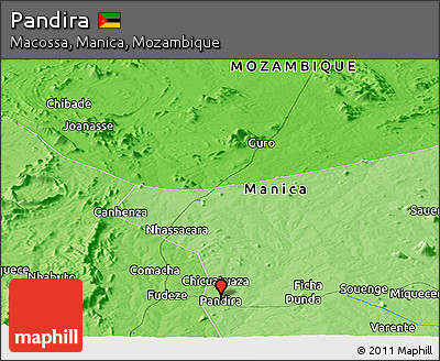 Political Panoramic Map of Pandira