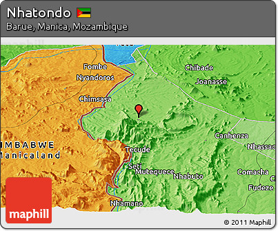 Political Panoramic Map of Nhatondo