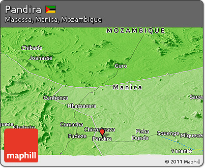 Political Panoramic Map of Pandira