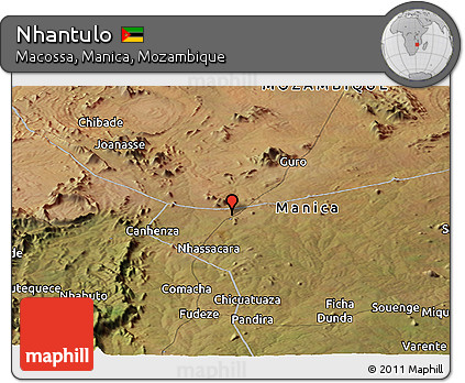 Satellite Panoramic Map of Nhantulo