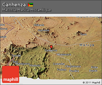 Satellite Panoramic Map of Canhenza