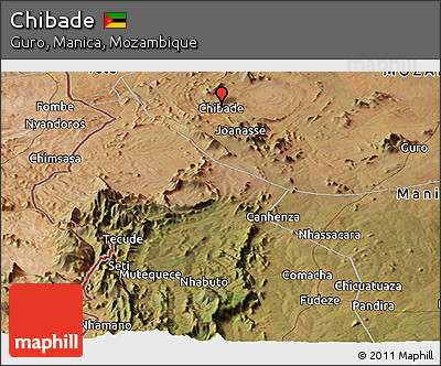 Satellite Panoramic Map of Chibade