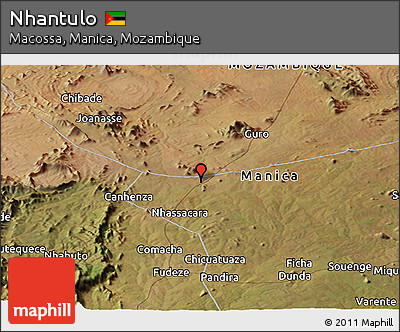 Satellite Panoramic Map of Nhantulo