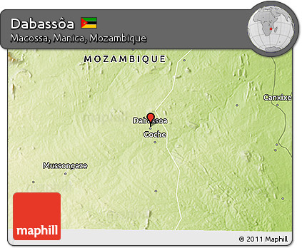 Physical 3D Map of Dabassôa