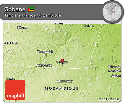 Physical 3D Map of Gobane