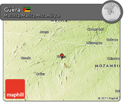 Physical 3D Map of Güéra
