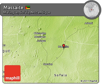 Physical 3D Map of Massaite