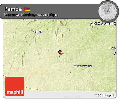 Physical 3D Map of Pamba