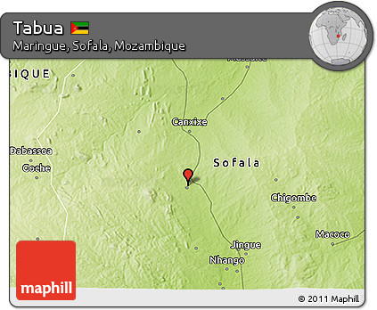 Physical 3D Map of Tabua