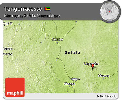 Physical 3D Map of Tanguiracasse