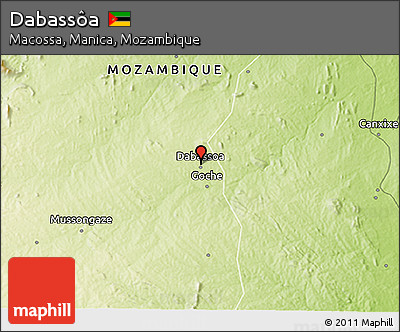 Physical 3D Map of Dabassôa