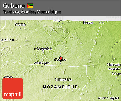 Physical 3D Map of Gobane