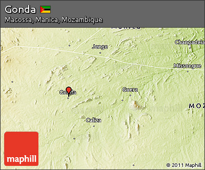 Physical 3D Map of Gonda